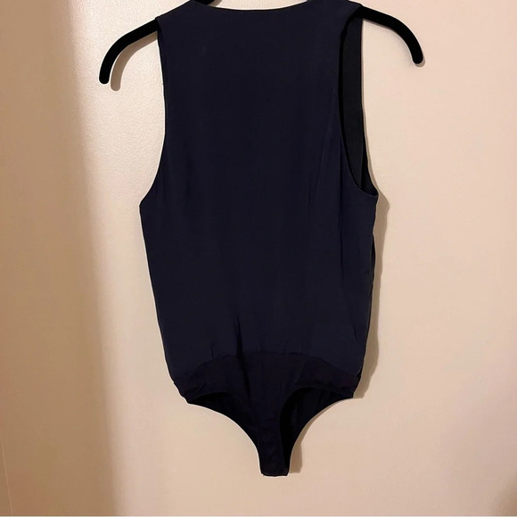 Guess Navy Blue Silk  Bodysuit - Picture 4 of 10